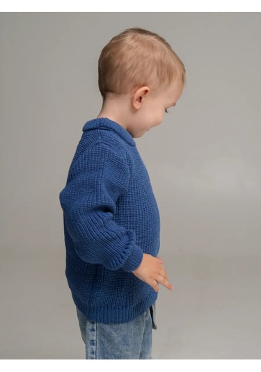 Djaza Kids Çocuklar İçin Örme Oversize Kazak 241271965 Mavi