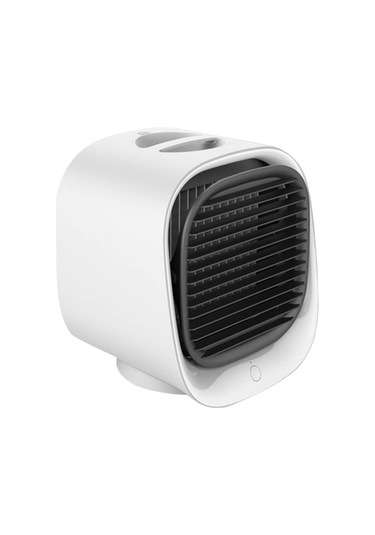 300ml Mini Taşınabilir Klima 3 Seviye Klima Nemlendirici Arıtma Usb Masaüstü Hava Soğutucu Fanlı Su Tankı Hvac Systems Parçalar 6008 Beyaz
