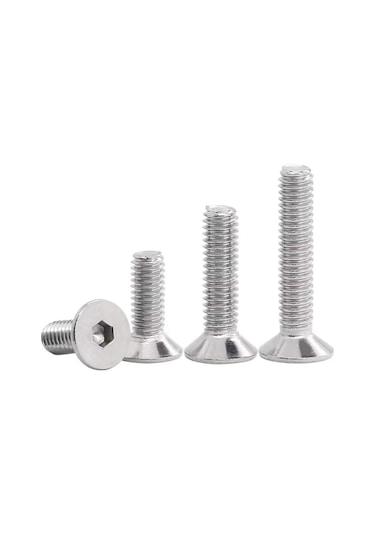 Havşa Başlı İnox İmbus 10.9 Dın 7991 A2 Paslanmaz Çelik Civata M4x10 Mm 20 Adet