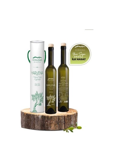 Korudağ Zeytin Çiftliği Harvena Erken Hasat Soğuk Sıkım Sızma Zeytinyağı İlk Hasat 500 ML