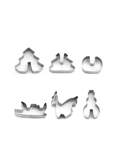 Novahub Noel Paslanmaz Çelik Kurabiye Kalıpları Seti - 18 Renkli, Çok Amaçlı Kullanım Çok Renkli