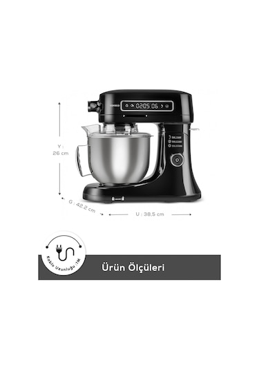 Karaca Pro Artisan Zaman Ayarlı 1600 W 5 L Mutfak Şefi