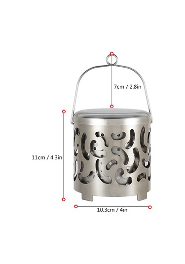 Yunboo Stainless Steel Çadır Isıtıcı - Taşınabilir Mini Isı Kaynağı, Evrensel Kullanim Kamp, Piknik, Bbq - 276g Hafif Tasarım Çok Renkli