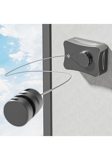 Springsun Görünmez Uzaylı Aluminyum Çelik Kurulumsuz Duvar Kurulu İç Mekan Banyo Balkon Çekirdekli 5.1m Uzunluk Ayarlanabilir İki Kullanımlı Gömlek İpek Giysi Kurutma Teli Beyaz Diğer