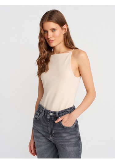 Dilvin 21020 Halter Yaka Top-taş Taş