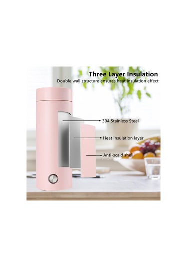 400 Ml Taşınabilir Elektrikli Seyahat Su Isıtıcısı, Çay, Kahve, Süt Ve Paslanmaz Çelik Su Isıtıcısı İçin 3'ü 1 Arada Elektrikli Isıtma Kupası Diğer