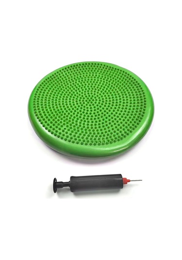 Anjiexun Yeşil Pvc Yoga Denge Matı, Şişme Masaj Minderi Yeşil