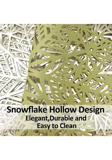 Kar Tanesi Amerikan Servisleri Süslemeleri Kırmızı Kar Tanesi Amerikan Servisleri B Altın