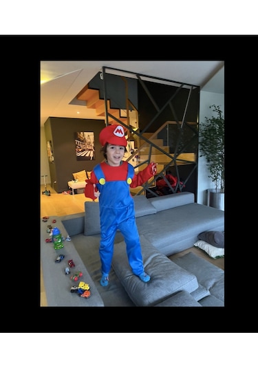 Super Mario Kostum - Super Mario Kostüm 105-125 Cm