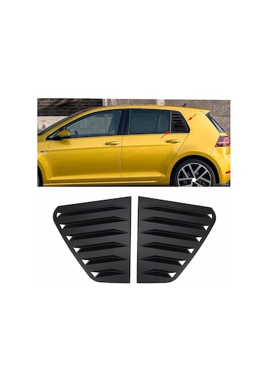 Golf 7 - 7.5 Kelebek Cam Vizörü Piano Black 2013-2020