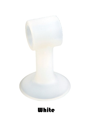 Xindoker Gürültü Engelleme Silikon Kapı Kolu Paspası - Duvarı Ve Kapıyı Korumak İçin Yumuşak Çarpma Önleyici Beyaz Daireli