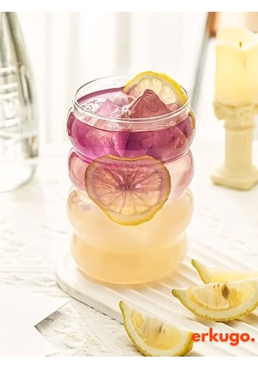 Borosilikat Sunum Bardağı, Kahve Bardağı, Meşrubat Bardağı, Isı Dayanıklı Bardak 350 Ml Bubblecup