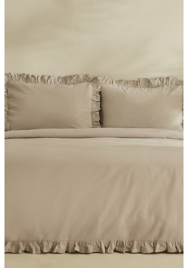 Karaca Home Pure %100 Pamuk Çift Kişilik Nevresim Takımı Açık Gri