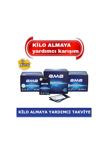 Bmb Kilo Almaya Yardımcı Gıda Takviyesi 3 Kutu 3x44 Paket