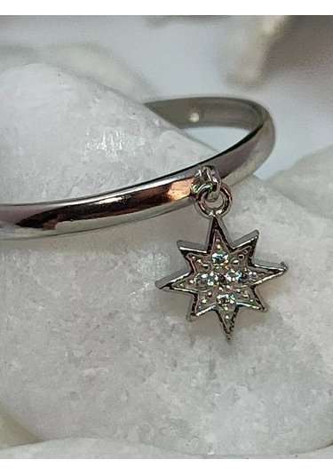 Sılver Whale 925 Ayar Gümüş Taşlı Yüzük 199871078 Gri