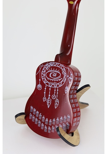 gözyaşı beyaz ukulele akor cetveli tablosu stickeri etiketi