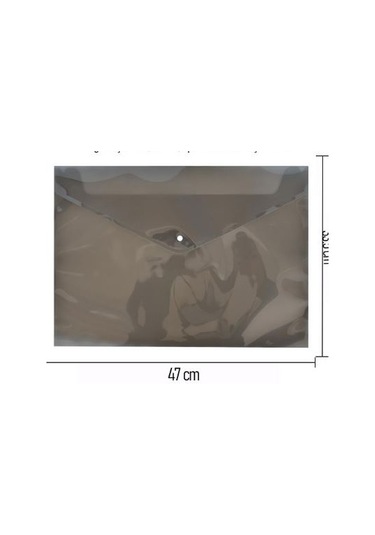 Artlantis A3 Çıtçıtlı Dosya Füme Transparan 5 Adet  47 x 33.5 CM