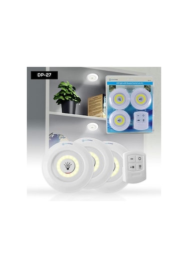 Dempower 3'lü Uzaktan Kumandalı Spot Lamba Çok Renkli