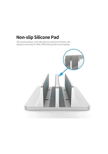 Lemestar Hafif Ve Dayanıklı Alüminyum Dizüstü Bilgisayar Standı - Siyah/gümüş Seçenekli