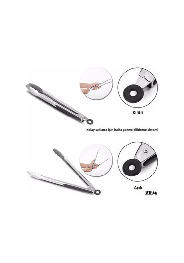 Zem Barbekü Maşa 38 CM