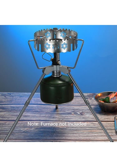 Tenfowee Campıngmoon Z03 Aluminyum Alüminyum Kamp Çalışanı Yüksek Bağlantı Elemanı Düz Gaz Tankı Adaptörü Gümüş