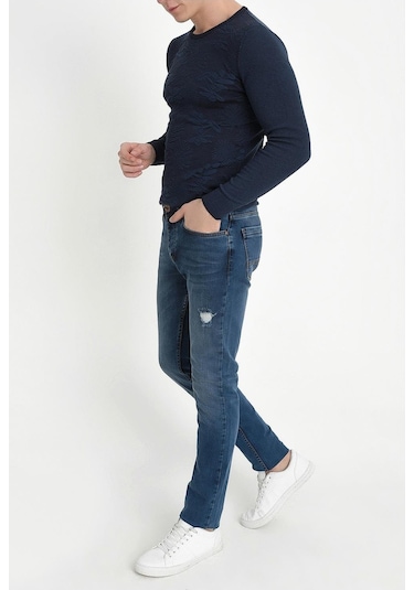 044 Slim Fit Mavi Jean Pantolon Mavi