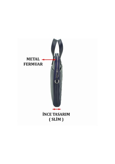 Case Club Macbook Uyumlu Air Pro 13.3" & 14" Inç Uyumlu Lacivert Laptop Evrak Çantası