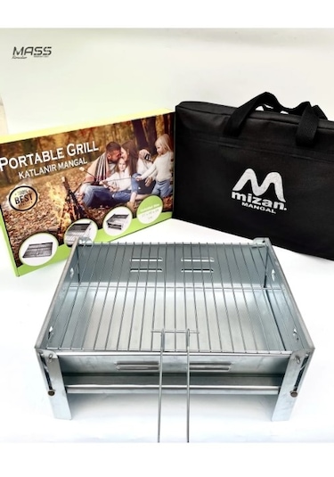 Mizan Çantalı Galvaniz Katlanır Mangal