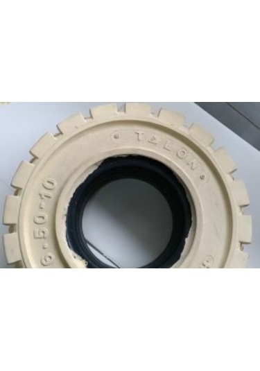 Talon 6.50-10 Beyaz Dolgu Forklift Lastik Sekmansiz Tip