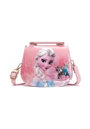 Karikatür Dondurulmuş 2 Omuz Çantaları Prenses Elsa Anna Sevimli Bask 3 3 Çok Renkli