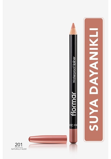 Flormar Waterproof Lipliner Sudan Etkilenmeyen Dudak Kalemi 201 Naturally Nude