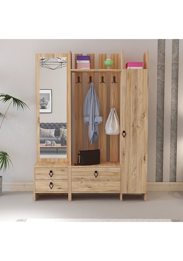 Aynalı Portmanto Loft Atlantikçam