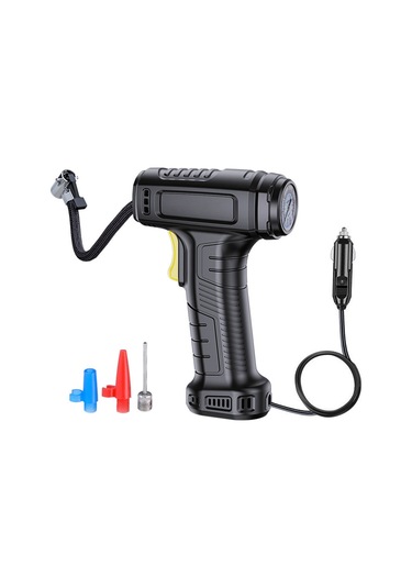 Youtek Suitu St-5007 Araç Şarjlı Hızlı Şişirme Pompası, Led Aydınlatmalı, Otomatik Durdurma, 17 Silindirli, 120w