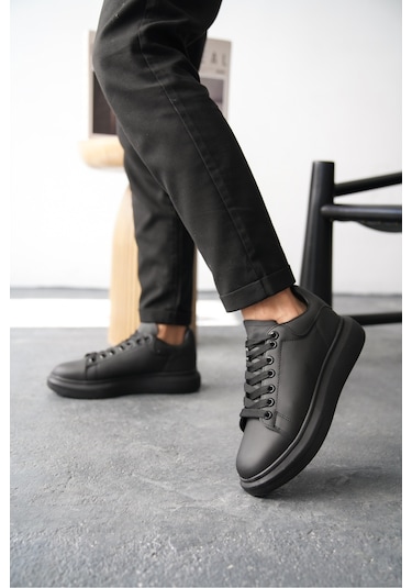 Daxors D0125 Günlük Ortopedik Erkek Sneaker Spor Ayakkabı Siyah