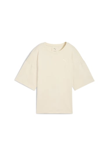 Puma Her Oversized Kadın Bej Günlük Stil T-shirt 68814887