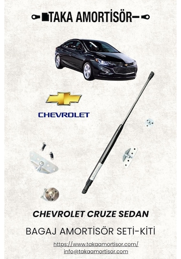 Chevrolet Cruze Sedan Bagaj Amortisörü Kiti- Seti 1 Adet
