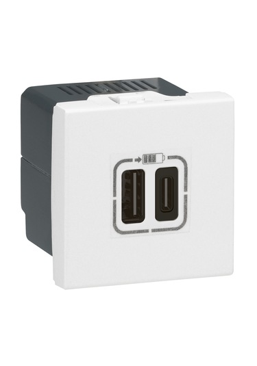 077592 İkili Usb Priz Telefon Şarzı İçin 5v 3a A+c Tipi