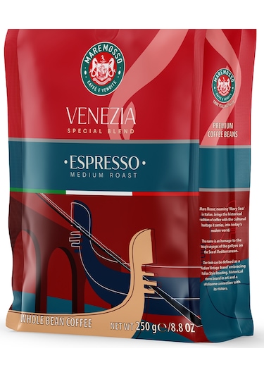 Espresso Venezia Taze Kavrulmuş Çekirdek Kahve 250 G