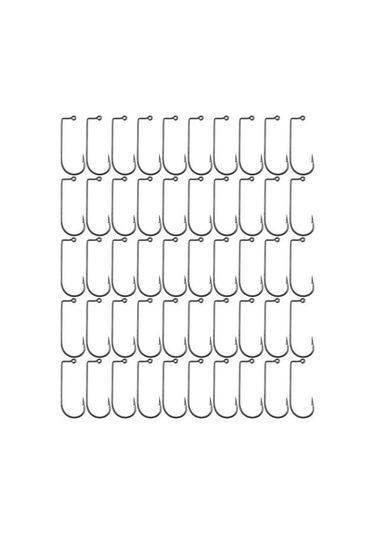 Muqzı Spor Aksesuarı 100 Adet Yüksek Karbon Çelik 90 Derece Jig Balık Oltaları Açık Deniz Okyanus Balıkçılığı İçin 4