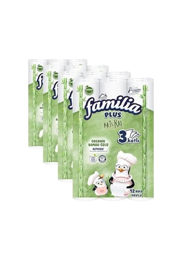 Familia Plus Natural Havlu Kağıt 12'lı 4 Paketi