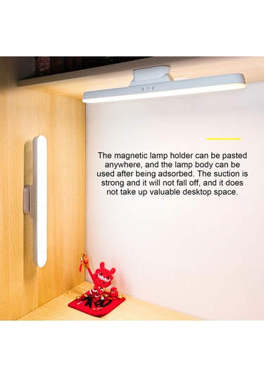 Yaleker Beyaz Plug-in Göz Koruyucu Lambası - 3 Renk Sıcaklığı, 80 Dönebilen, Manyetik Tabanlı, Dormitory/çalışma Odası Için Diğer