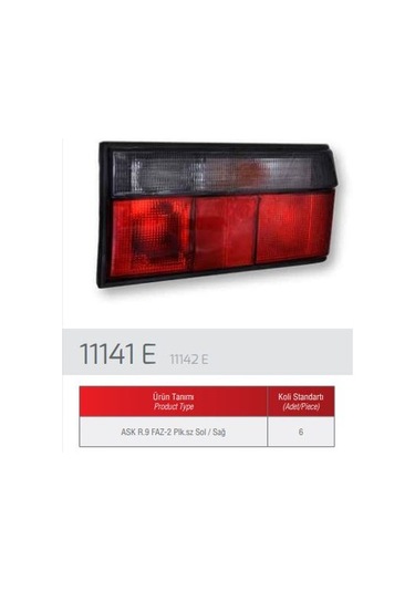 Farba 11142d Stop Lambası Sag R9 Faırway Duysuz