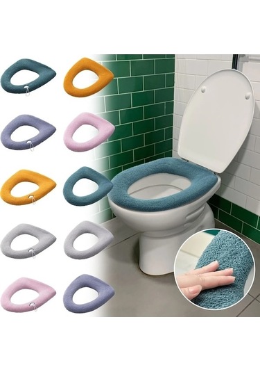 Ankatek Yıkanabilir Tuvalet Tuvalet Stil: Sones Sıcak Pedi Örtüsü, Örme Mavi Kalınlaştırılmış Evrensel Ev Düz Dp Diğer Diğer