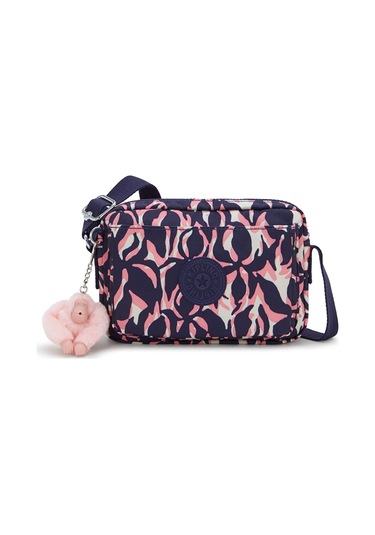 Kıplıng Abanu Küçük Boy Omuz Çantası Desenli Palm Mood Desenli Çok Renkli