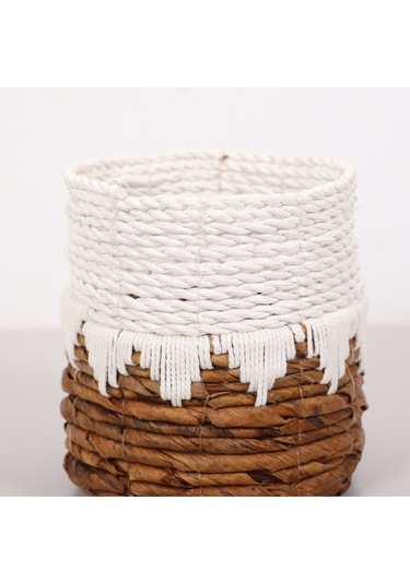 Didim Doğal Abaka 15x16 Cm Saksılık & Saklama Düzenleme Beyaz