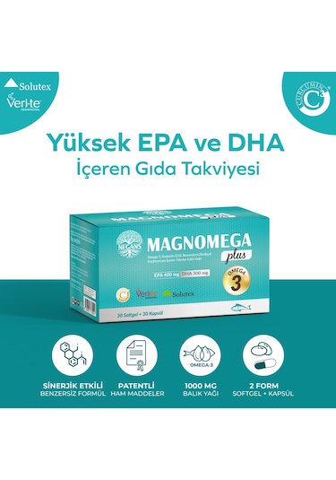 Negans Magnomega Omega 3 Balıkyağı Multivitamin 60 Kapsül
