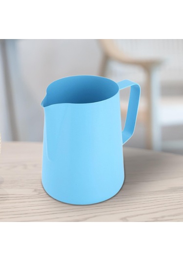 Suntek Kahve Kupası Taşınabilir 600ml Süt Köpüğü Mavi