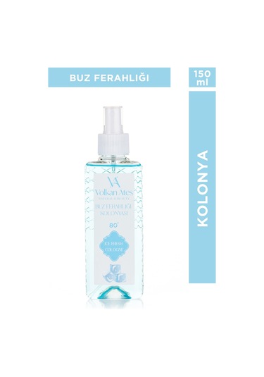Volkan Ates Natural & Beauty Parfümlü Kolonya - Buz Ferahlığı 150 Ml