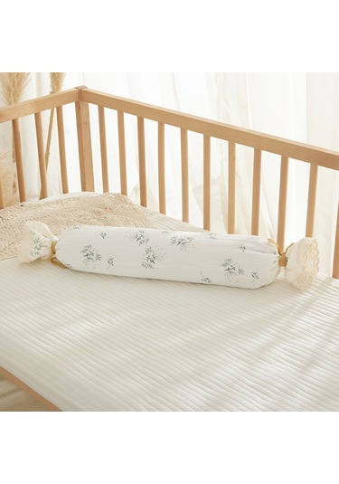 Şeker Silindir Yastık Bebek Boyun Yastığı Yumuşak Ve Güvenli No.57 Ekru