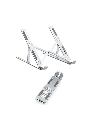 Geeroyoo Alüminyum Dizüstü Bilgisayar Tutucu, 6 Seviye Yükseklik Ayarı, Isıtma Önleyici, Ergonomik, Taşınabilir Ve Katlanabilir Masaüstü Tutucu